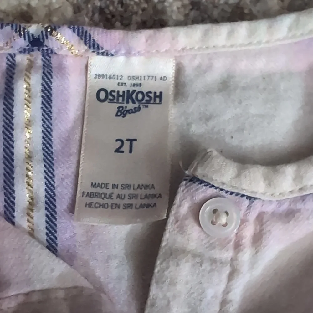 OshKosh B'gosh Pink Plaid Kids Shirt